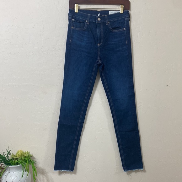 Rag and Bone 10 inch High Rise Ankle Skinny Jeans Size 27 - Picture 2 of 13